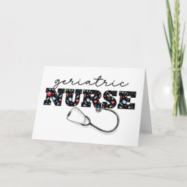 Cartão Enfermeiro Geriátrico Apreciação Enfermeiras Dia A