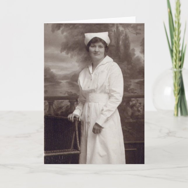 Cartão Enfermeiro Vintage (Frente)