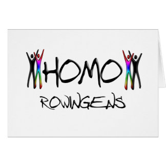 Cartão Enfileiramento do homo