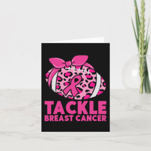 Cartão Enfrentar o Cancer da mama Sensibilização Rosa Fit