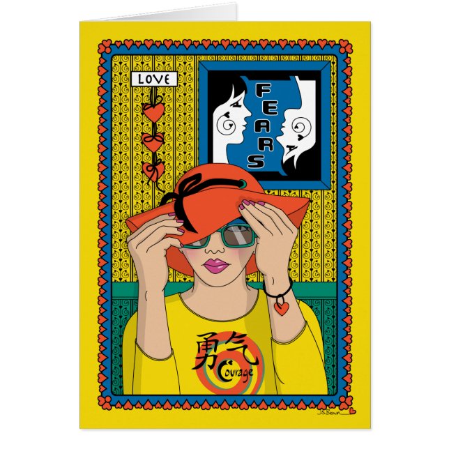 Cartão Enfrente Sua Medo_B_Cartão De Saudação (Frente)