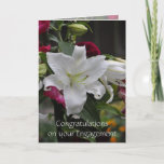 Cartão Engagement Congratulations Card by Janz<br><div class="desc">Artistic Wedding and Anniversary Cards by Janz © 2008-2019 Jan Fitzgerald. All rights reserved. Graphic Design,  Artwork,  and Photography by Jan and Michael Fitzgerald.</div>