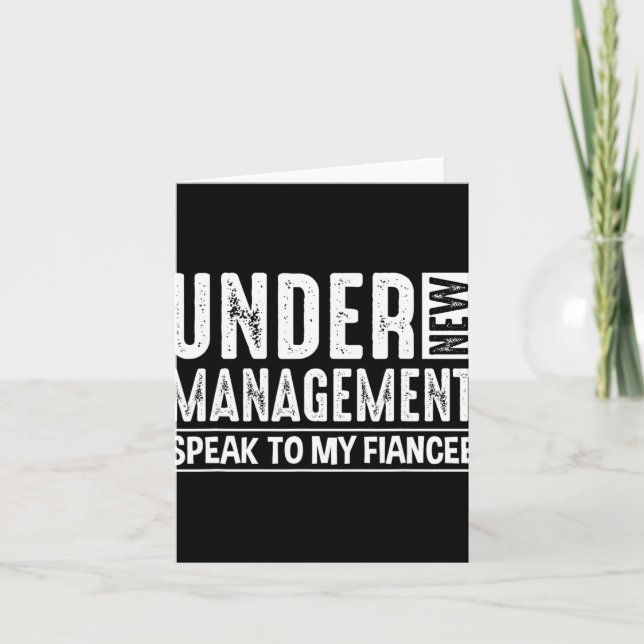 Cartão Engagement Party Men Under New Management See Fian (Frente)