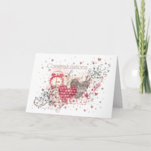 Cartão Engagement, Wedding or Anniversary Greeting Card