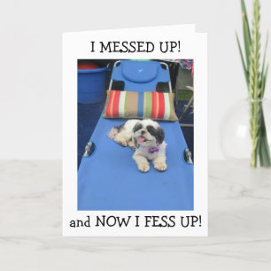 CARTÃO ENGANADO/TARDE DEMAIS PARA DIZER "ANIVERSÁRIO FELI