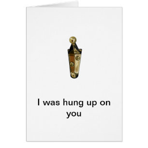 Cartão Enganchado acima