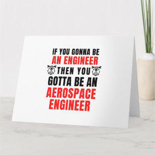 CARTÃO ENGENHEIRO AEROSPACIAL