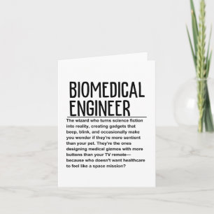 Cartão Engenheiro biomédico