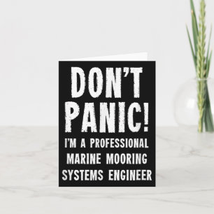 Cartão Engenheiro de Sistemas de Coração Marinha