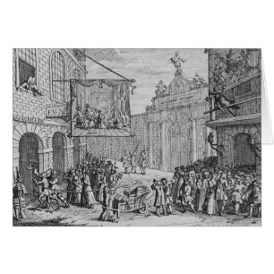 Cartão Engenheiros e óperas, porta de Burlington, 1724