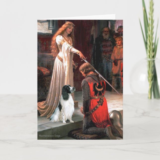 Cartão Engilsh Springer 7 - The Accolade (Frente)