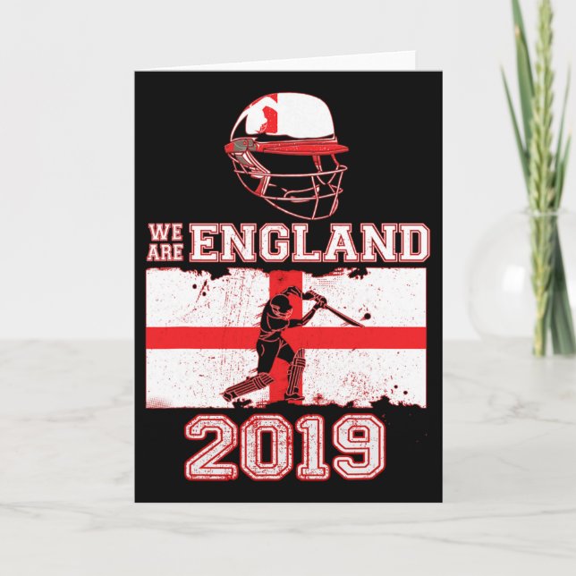 Cartão England Cricket Team Supporters We Are England Gif (Frente)