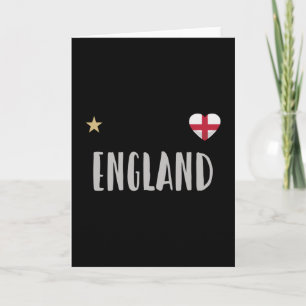 Cartão England Football Fan Shirt English Flag