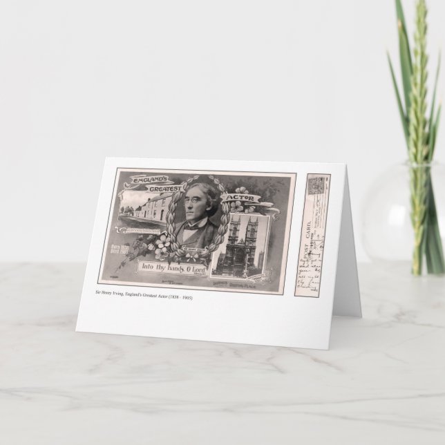 Cartão England's Greatest Actor Greeting Card (Frente)