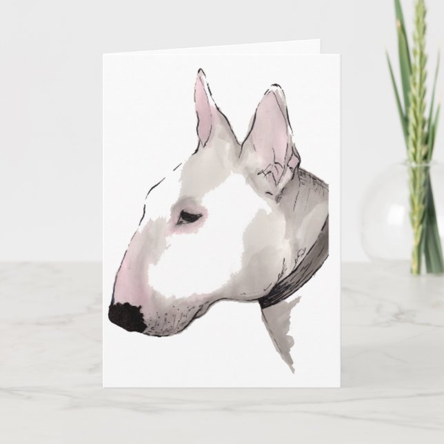 Cartão English Bull Terrier (Frente)