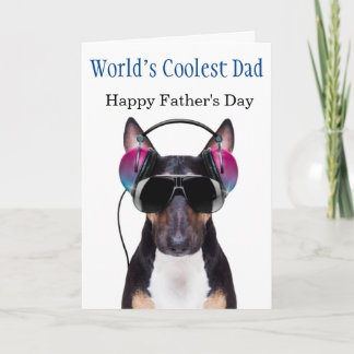 Cartão English Bull Terrier Coolest Dad Father's Day
