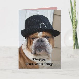 Cartão English Bulldog Father's Day Card