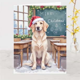 Cartão English Setter Casa de Aula Aconchegante Professor