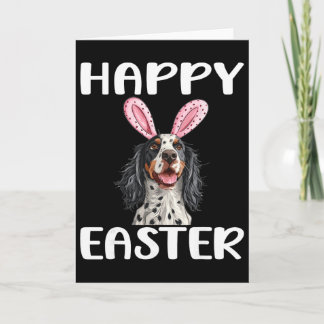 Cartão English Setter Dog Breed Happy Easter Men Women Ki