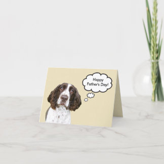 Cartão English Springer Spaniel Father's Day Card