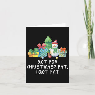 Cartão Engordei no Natal Humor Divertido de Comida Amor p
