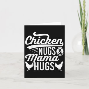 Cartão Engraçada Citação De Frango E Abraços De Mama