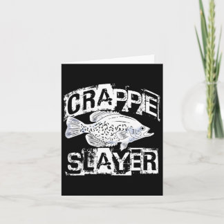 Cartão Engraçada Crappie Água fresca De Pesca Homens Pres