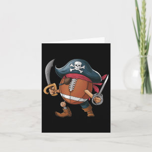 Cartão Engraçada Pegbyll Pirata Halloween Mulheres Crianç