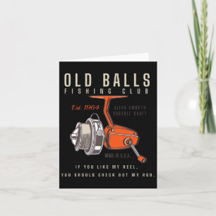 Cartão Engraçado 1964 Pescar Pássaro Velho Fart Para Pesc