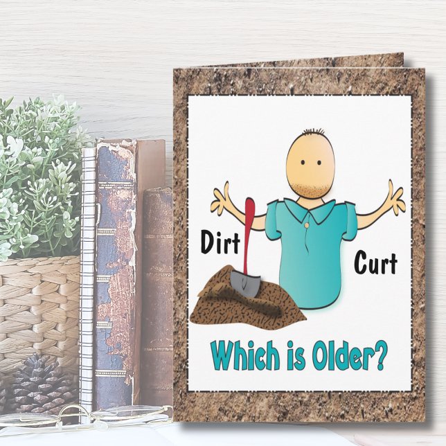 Cartão Engraçado 40º aniversário do Cartoon Him Male (Criador carregado)