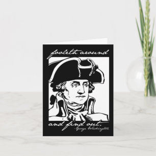 Cartão Engraçado 4 De Julho 4 George Washington Foole