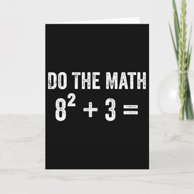 Cartão Engraçado 67 Meme Matemática Seis Sete Professor B (Frente)
