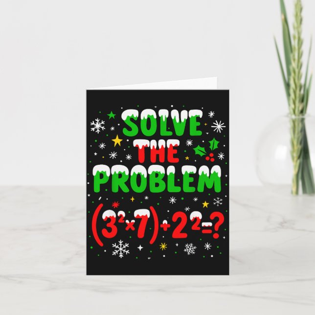 Cartão Engraçado 67 Meme Pemdas Professor de Matemática E (Frente)