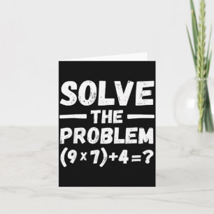Cartão Engraçado 67 Meme Pemdas Professor de Matemática E