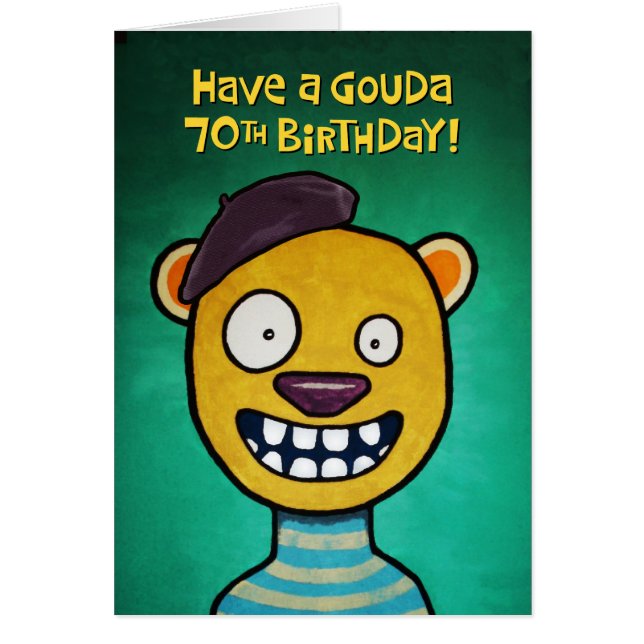 Cartão Engraçado 70 Birthday (Frente)