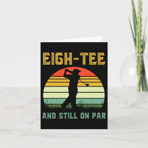 Cartão Engraçado 80 Birthday Golf Pun Golfing 80 Anos