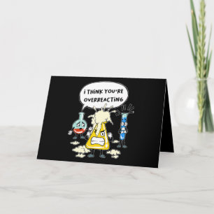 Cartão Engraçado, acho que está exagerando no Laboratório