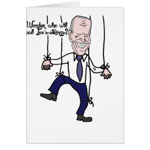 Cartão Engraçado Anti Joe Biden Puppet Cartografia Políti