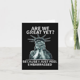 Cartão Engraçado Anti-Trump Somos Excelente Mas Estátua D