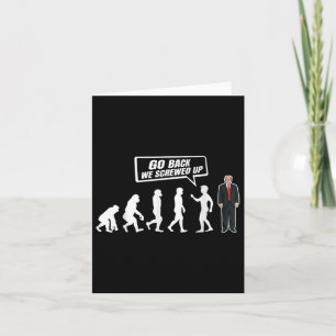 Cartão Engraçado Anti Trump Voltar Nós Estragamos Trump