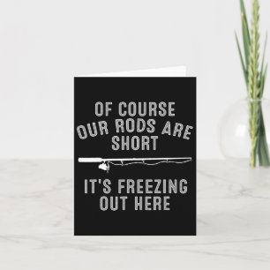 Cartão Engraçado Arte De Pesca De Gelo Para Homens Pai Pa