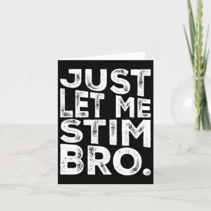 Cartão Engraçado Autismo Consciência Autismo Deixe-me Sen