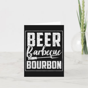 Cartão Engraçado Barbecue Beer Bourbon Mulheres Gráfico H