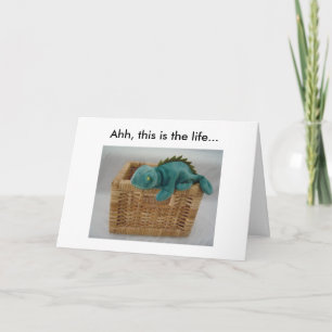 Cartão Engraçado Birthday Lizard