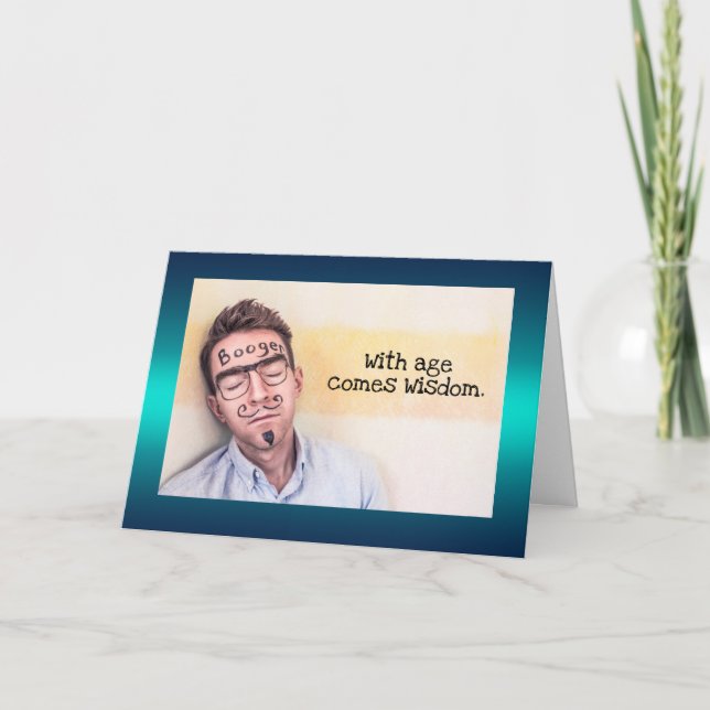 Cartão Engraçado Boogers (Frente)