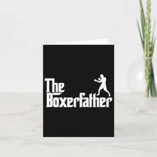 Cartão Engraçado Boxando Pai Pai Camisa O Boxer Padre