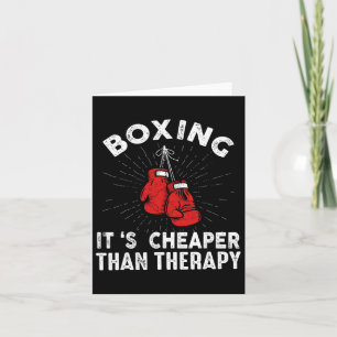 Cartão Engraçado Boxote Luvas Boxer
