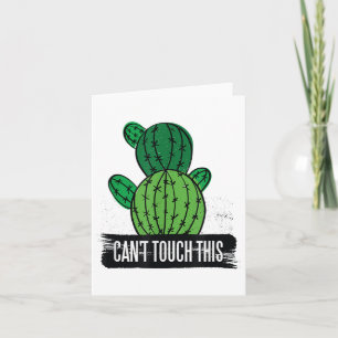 Cartão Engraçado Cactus - Não consigo tocar nisso