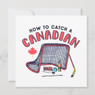 Cartão Engraçado Canadiano Como Pegar Um Canadense