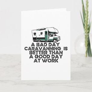 Cartão Engraçado Caravanning, Camping Lover